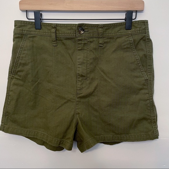 Madewell High Rise Camper Shorts Size Medium - Picture 3 of 9
